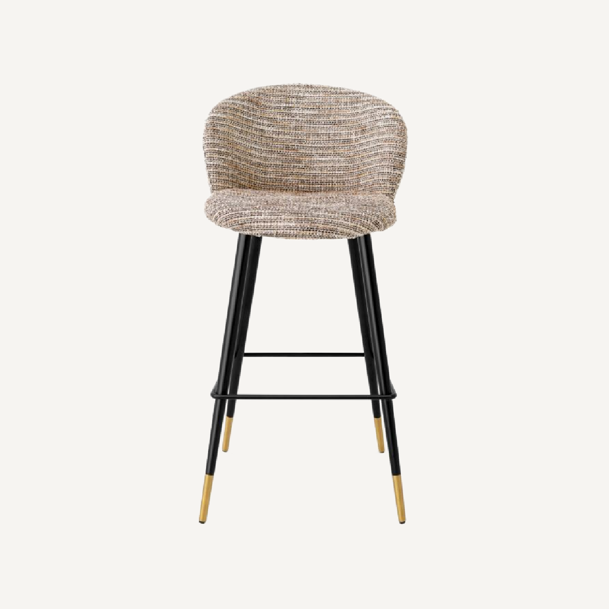 Chaise de bar en tissu beige