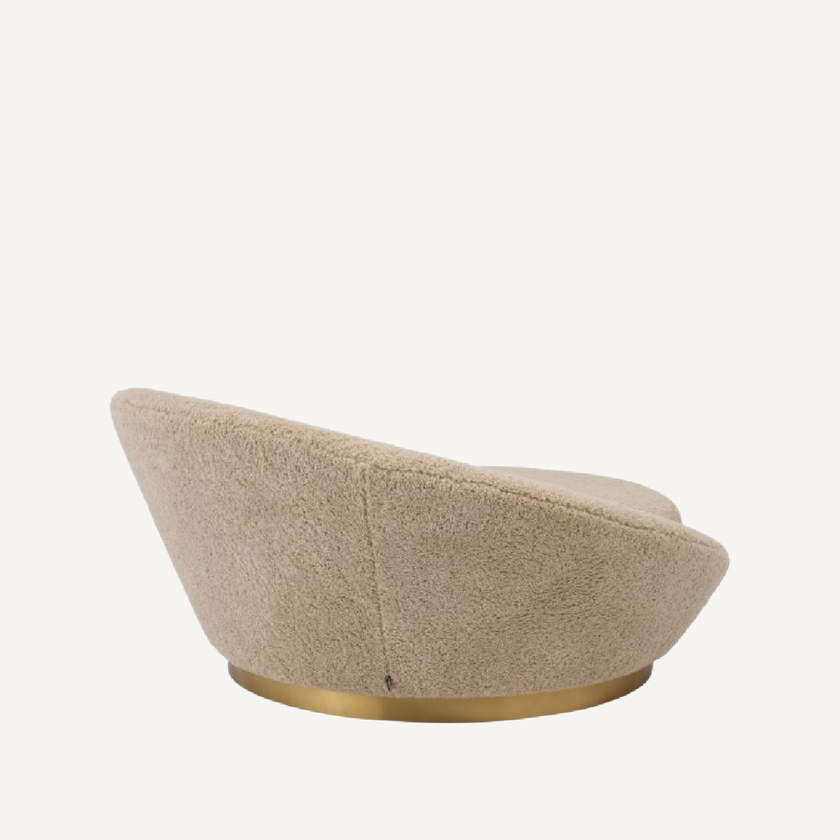 Canapé rond molletonné sable