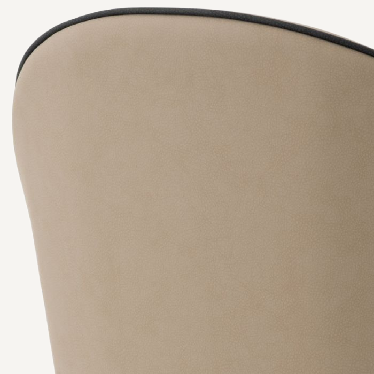 Chaise de salle à manger en similcuir beige (lot de 2)