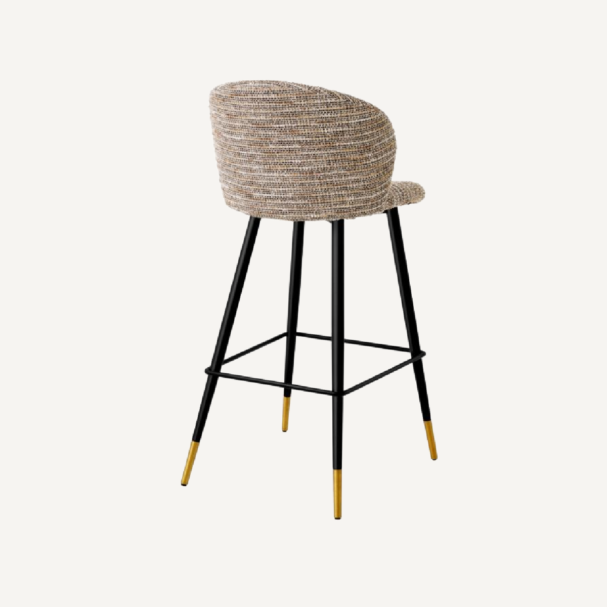 Chaise de bar en tissu beige
