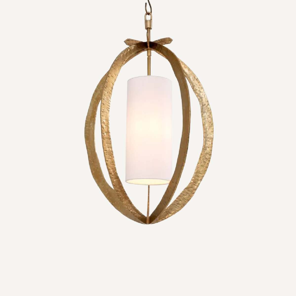 Lustre en laiton martelé