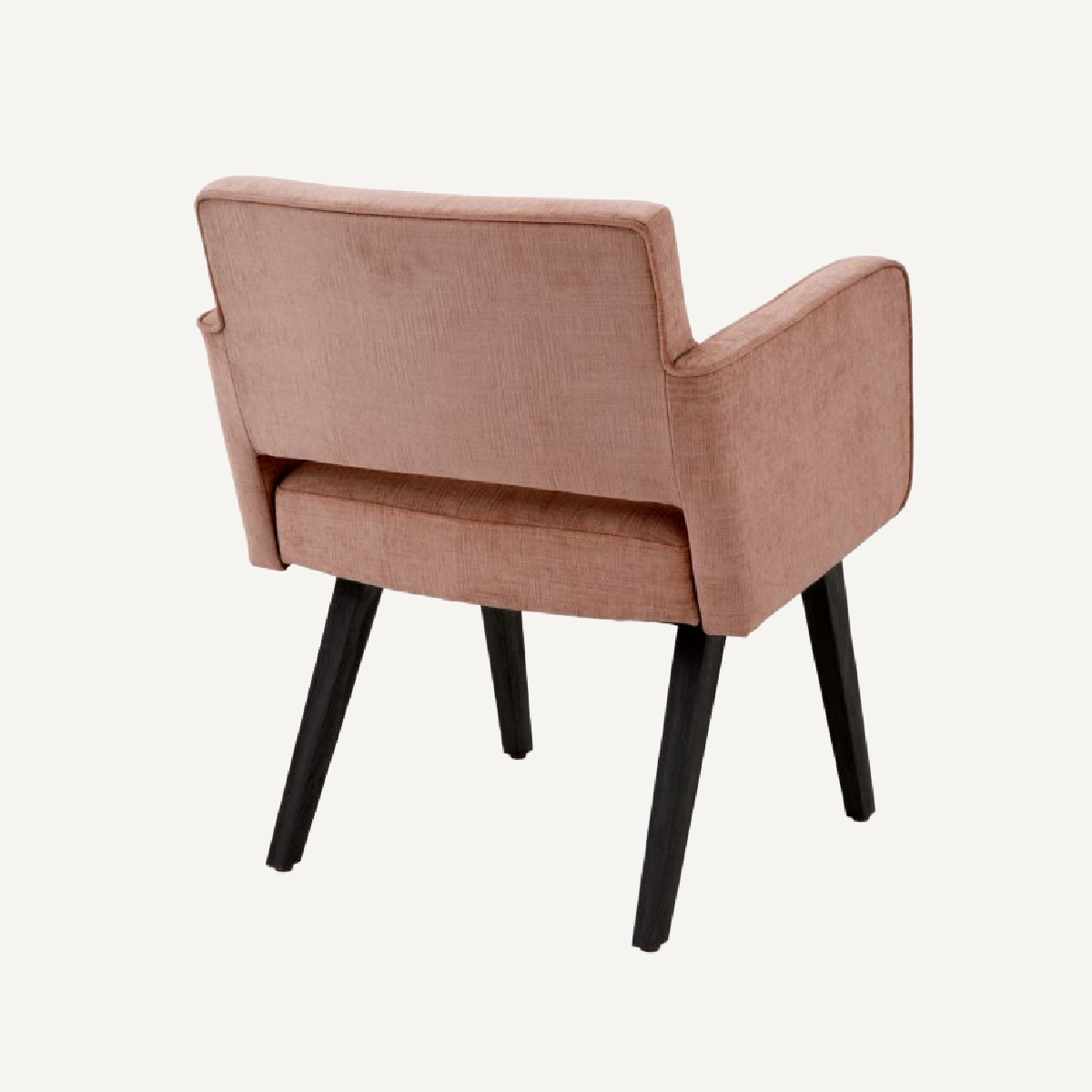 Chaise de salle à manger en tissu rose