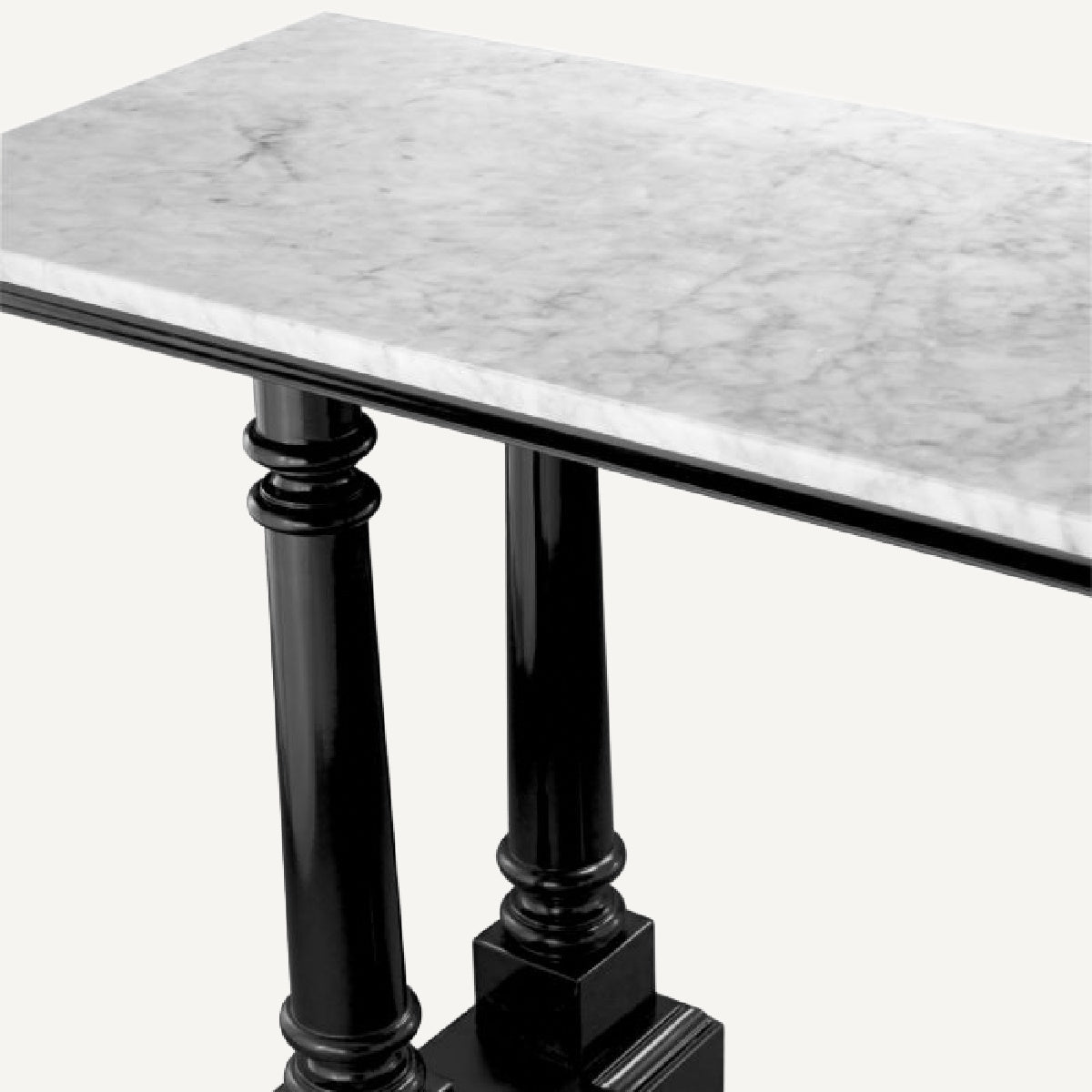 Console en marbre blanc