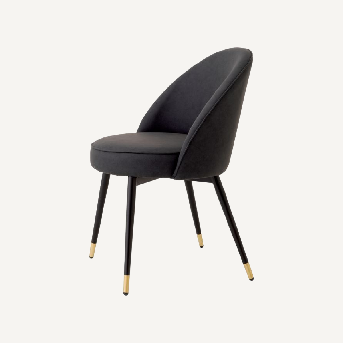 Chaise de salle à manger en similcuir gris (lot de 2)