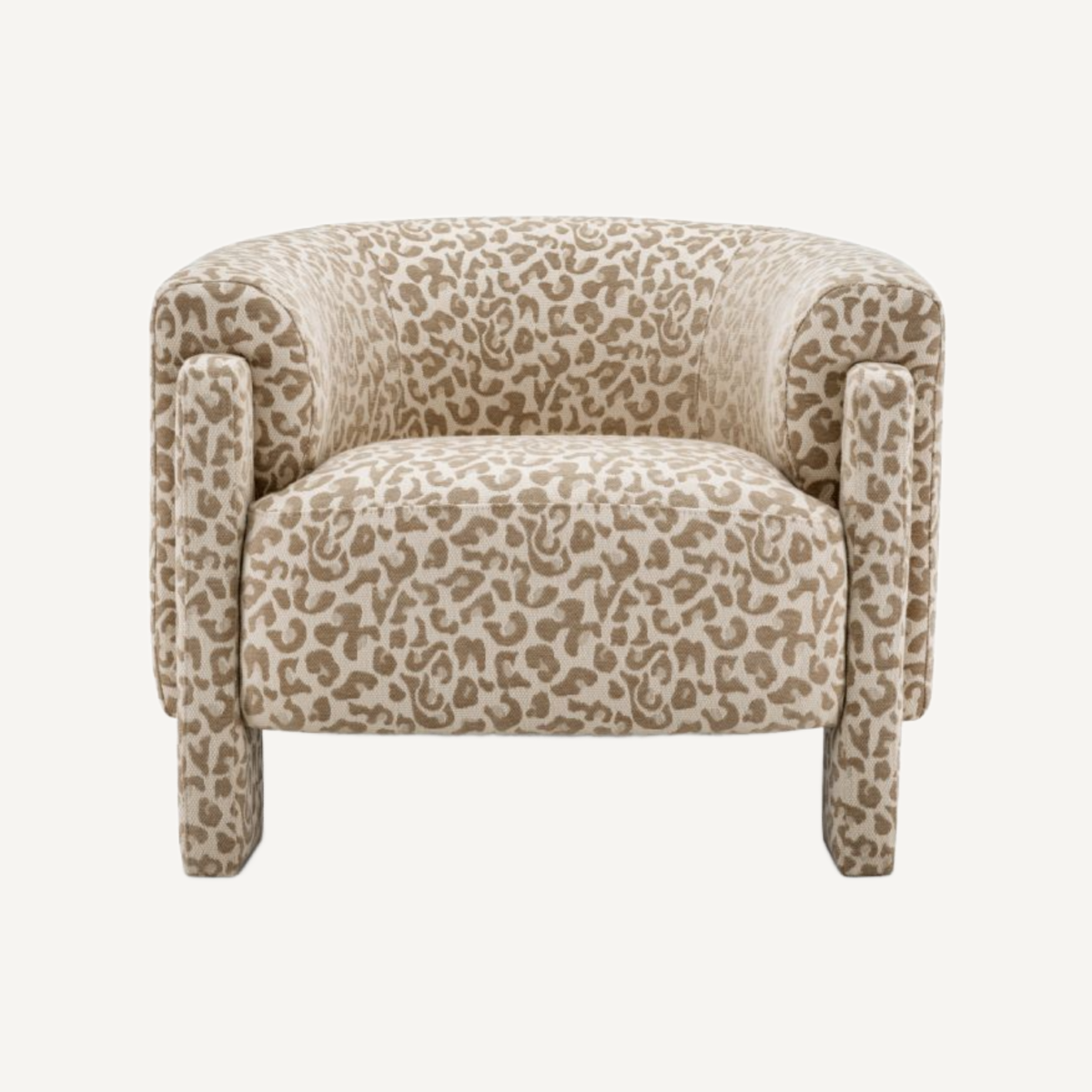 Fauteuil en tissu leopard