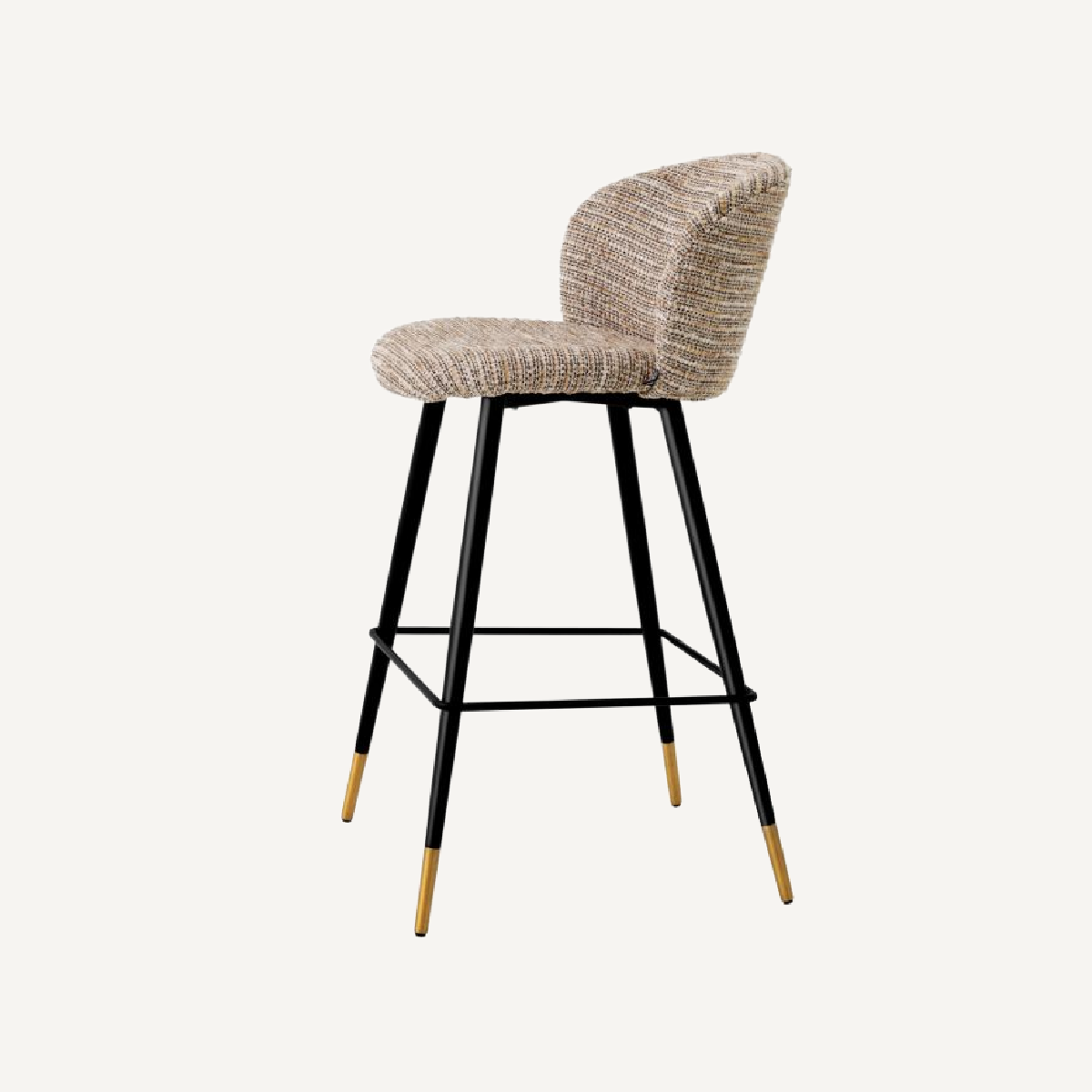 Chaise de bar en tissu beige