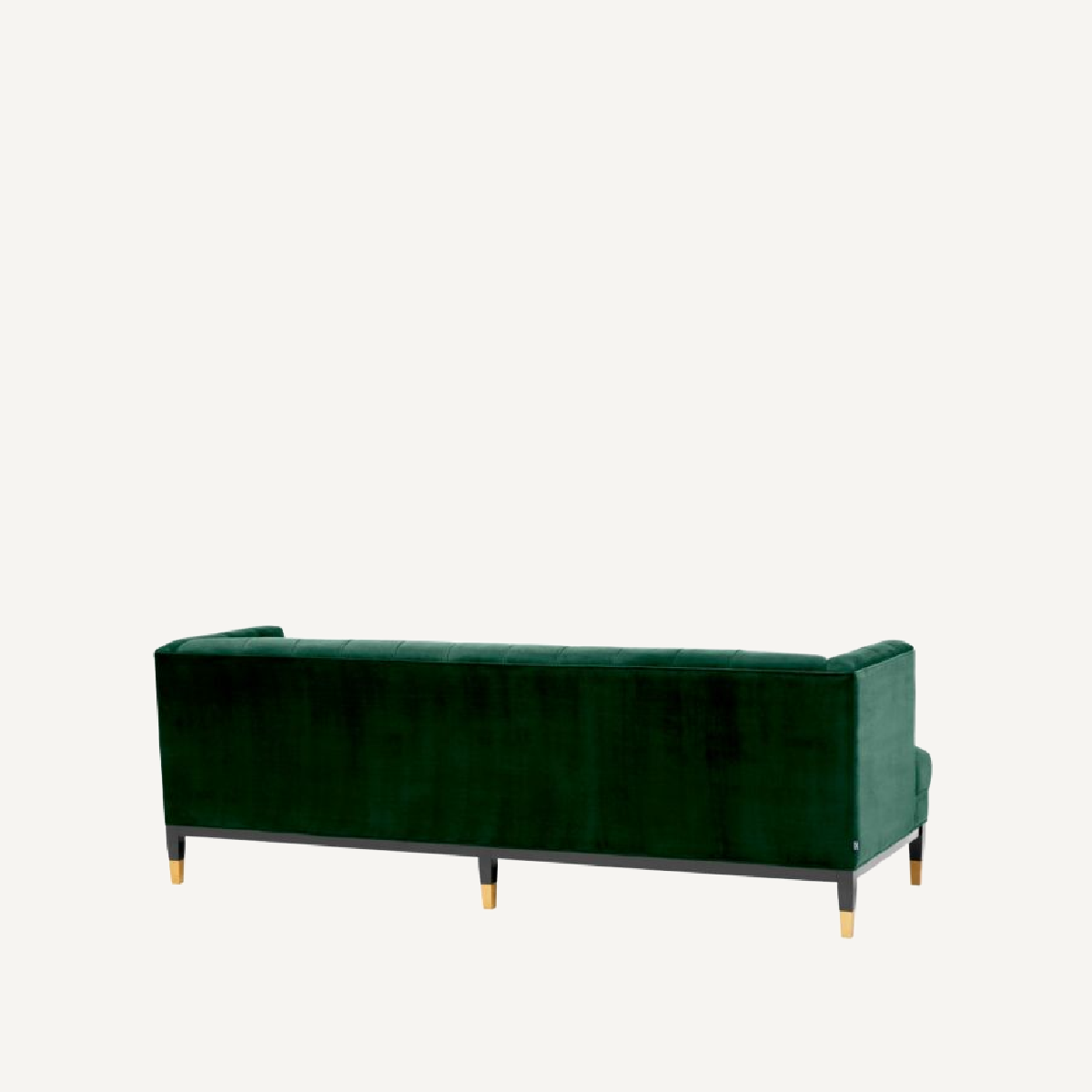 Canapé 3 places en velours vert