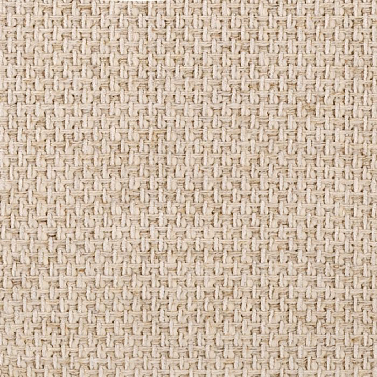 Chaise de salle à manger en tissu blanc écru