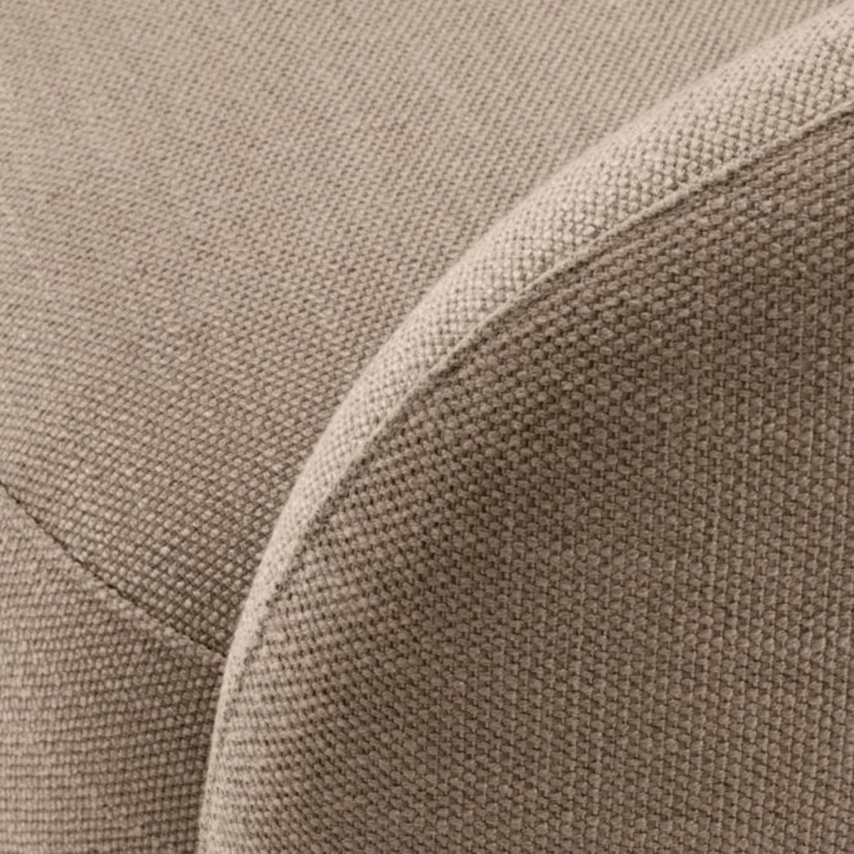 Fauteuil pivotant en tissu sable