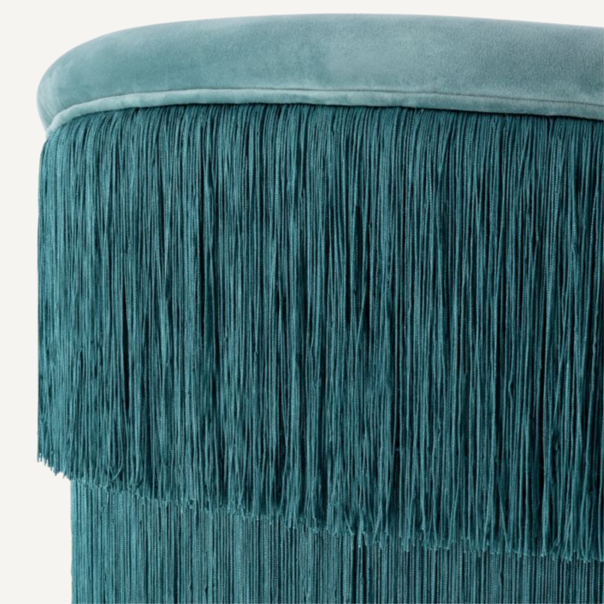 Fauteuil pivotant en velours bleu Vante
