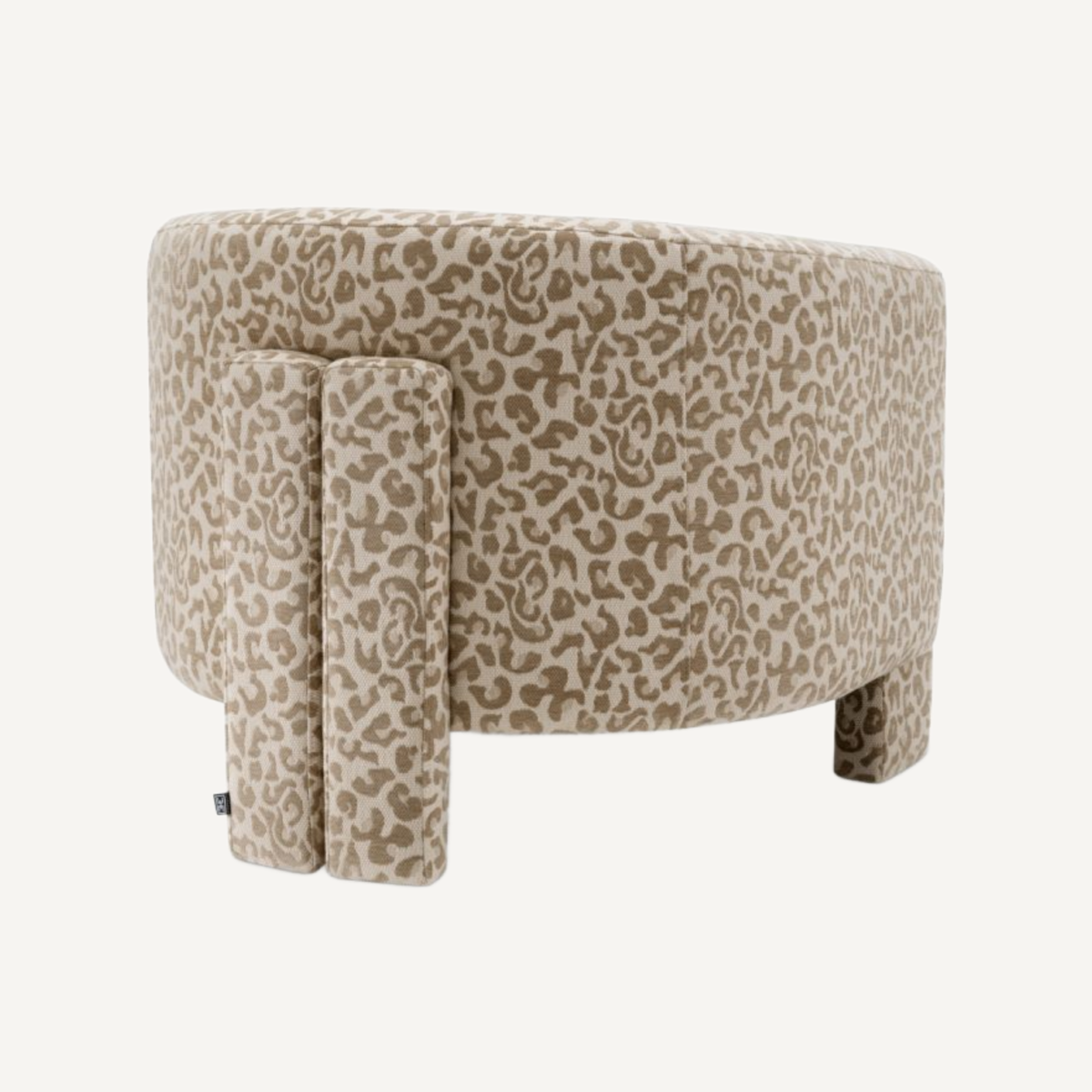 Fauteuil en tissu leopard