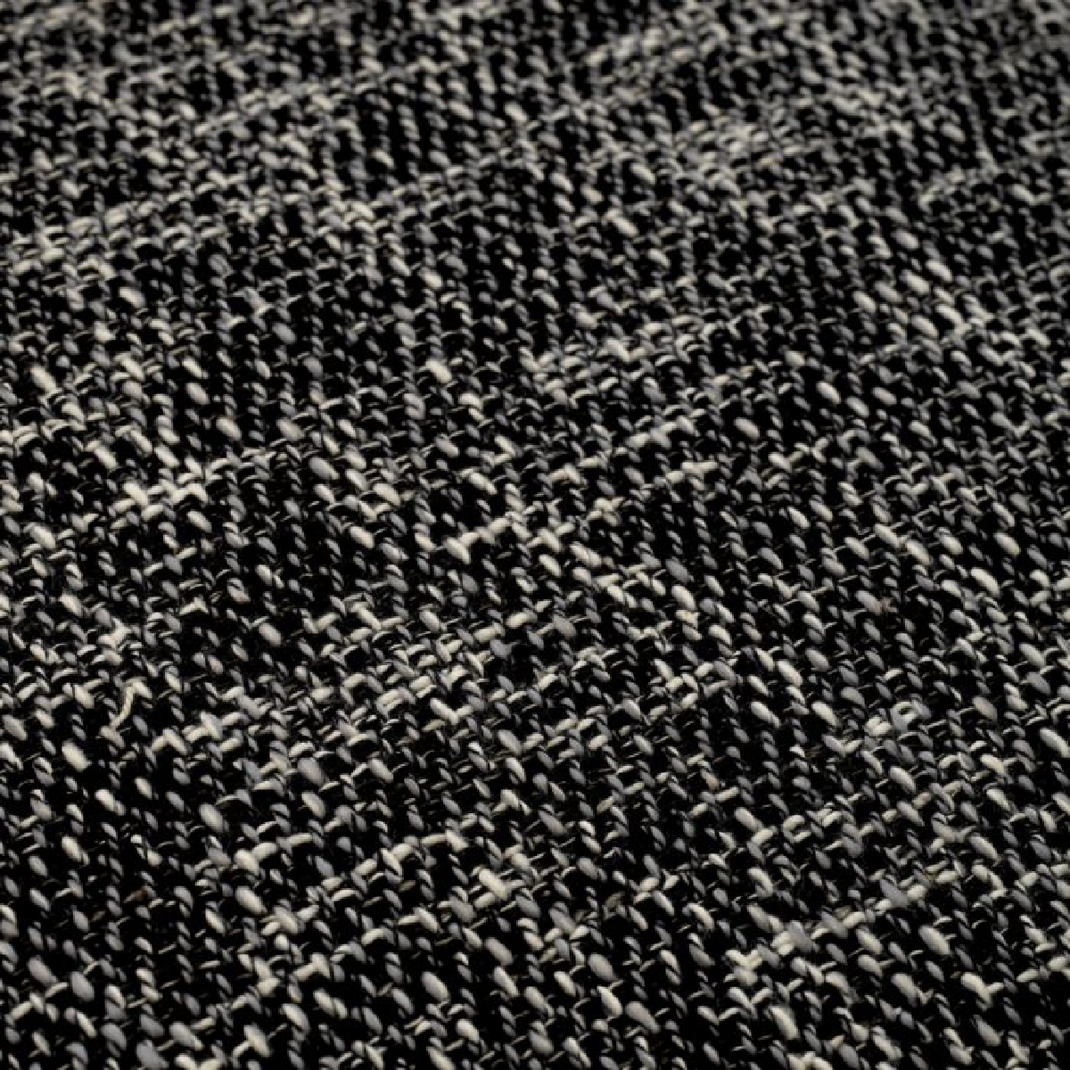 Chaise de salle à manger avec accoudoirs en tissu noir