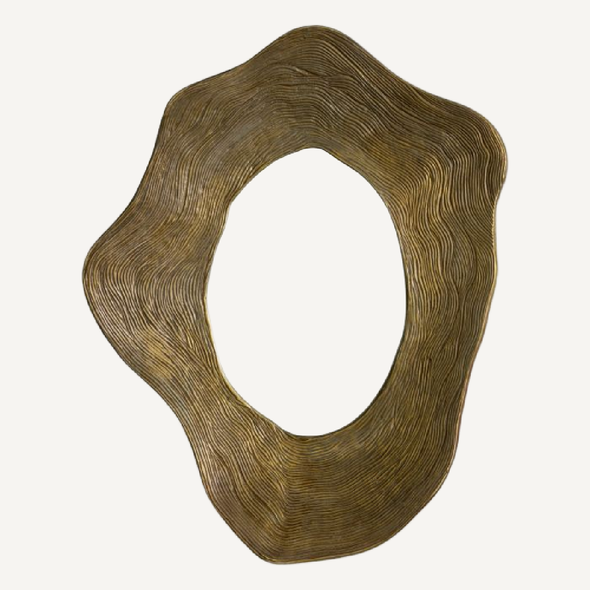 Miroir organique en métal vieilli