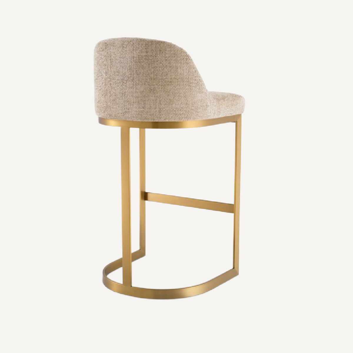 Chaise de bar en tissu sable