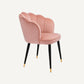 Chaise de salle à manger en velours rose
