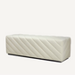 Banc en tissu crème