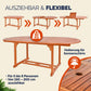 Ensemble de jardin en bois d'eucalyptus 6+1 FSC