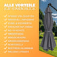Parasol en aluminium anthracite 350 cm Mali avec LED UV 80+