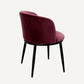 Chaise de salle à manger en velours violet (lot de 2)