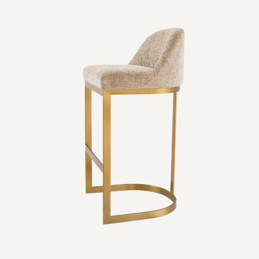 Chaise de bar en tissu sable
