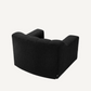 Fauteuil bouclé noir