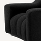Fauteuil bouclé noir