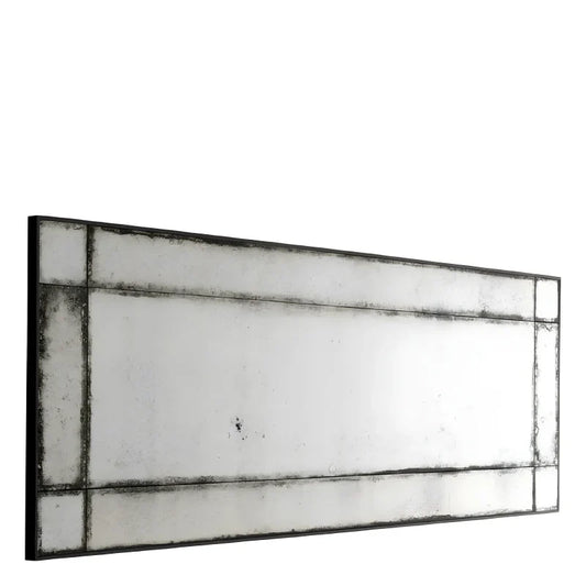 Miroir rectangulaire en verre vieilli L
