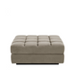 Pouf modulable en velours greige