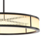 Lustre en bronze et verre mat S