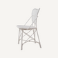 Chaise de salle à manger blanche en rotin