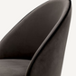Chaise de salle à manger en velours gris foncé (lot de 2)
