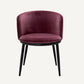 Chaise de salle à manger en velours violet (lot de 2)