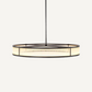 Lustre en bronze et verre mat L