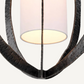 Lustre en bronze martelé