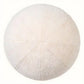 Coussin rond bouclé crème L