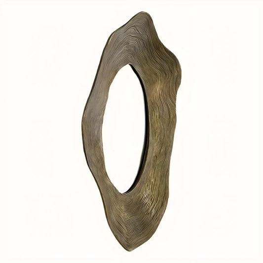 Miroir organique en métal vieilli