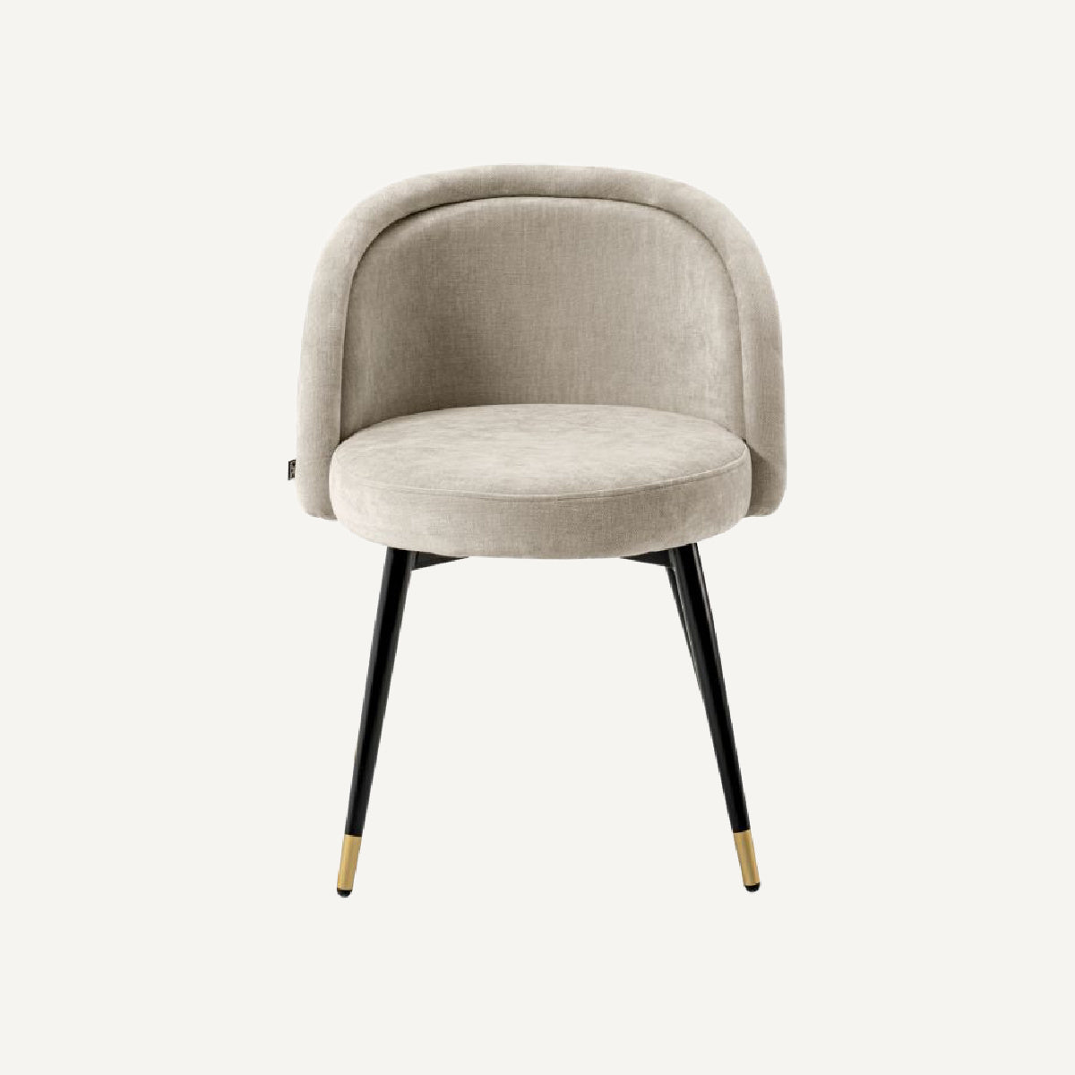 Chaise de salle à manger en tissu sable (lot de 2)é