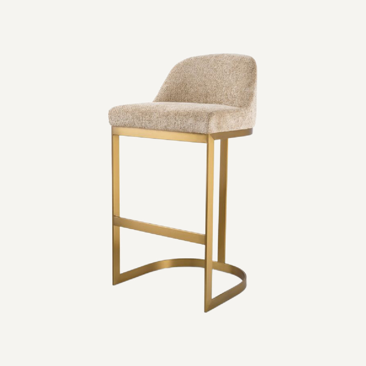 Chaise de bar en tissu sable