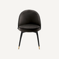 Chaise de salle à manger en velours gris foncé (lot de 2)