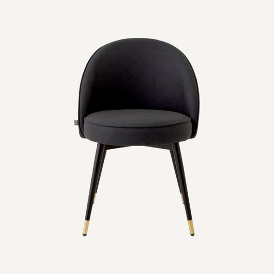 Chaise de salle à manger en similcuir gris (lot de 2)