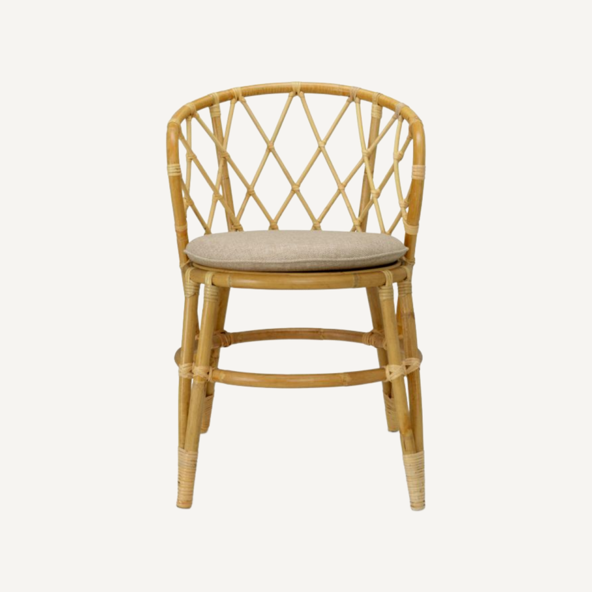 Chaise de salle à manger en rotin