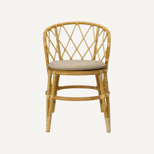 Chaise de salle à manger en rotin