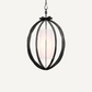 Lustre en bronze martelé