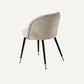 Chaise de salle à manger en tissu sable (lot de 2)é