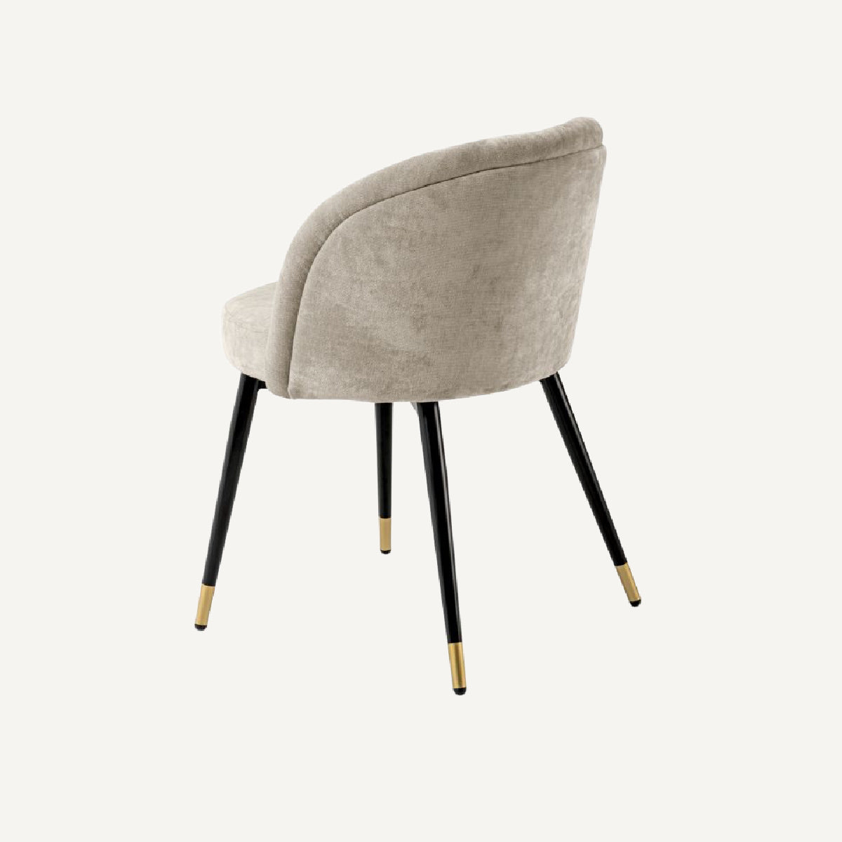 Chaise de salle à manger en tissu sable (lot de 2)é