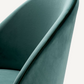 Chaise de salle à manger en velours turquoise (lot de 2)