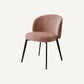 Chaise de salle à manger en tissu rose (lot de 2)