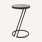 Table d'appoint en bronze et verre fumé