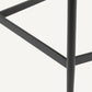 Chaise de bar en tissu noir et blanc