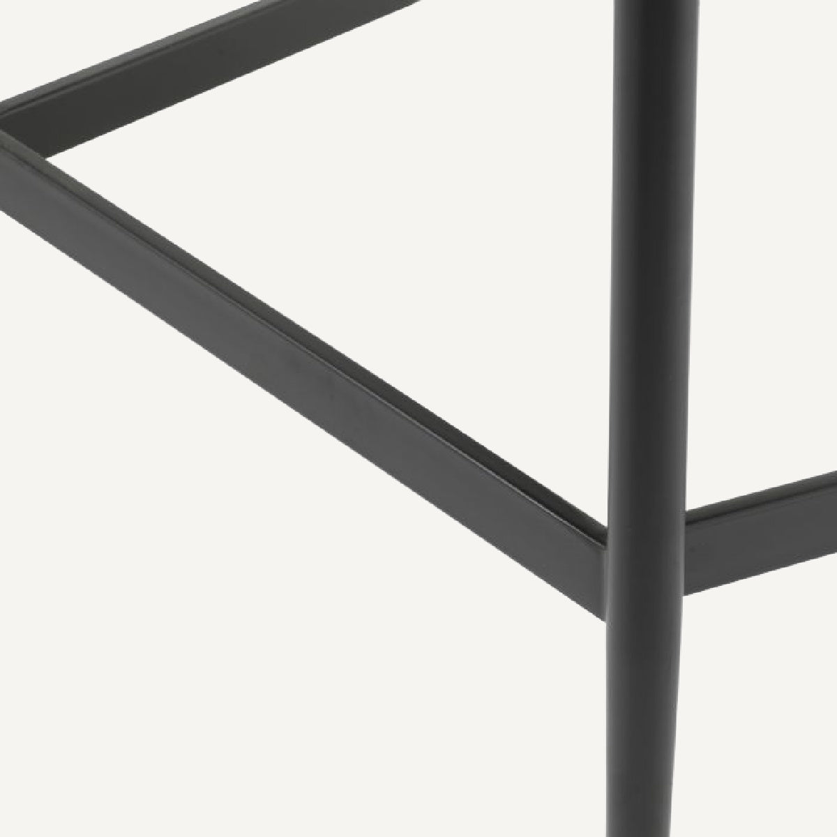 Chaise de bar en tissu noir et blanc